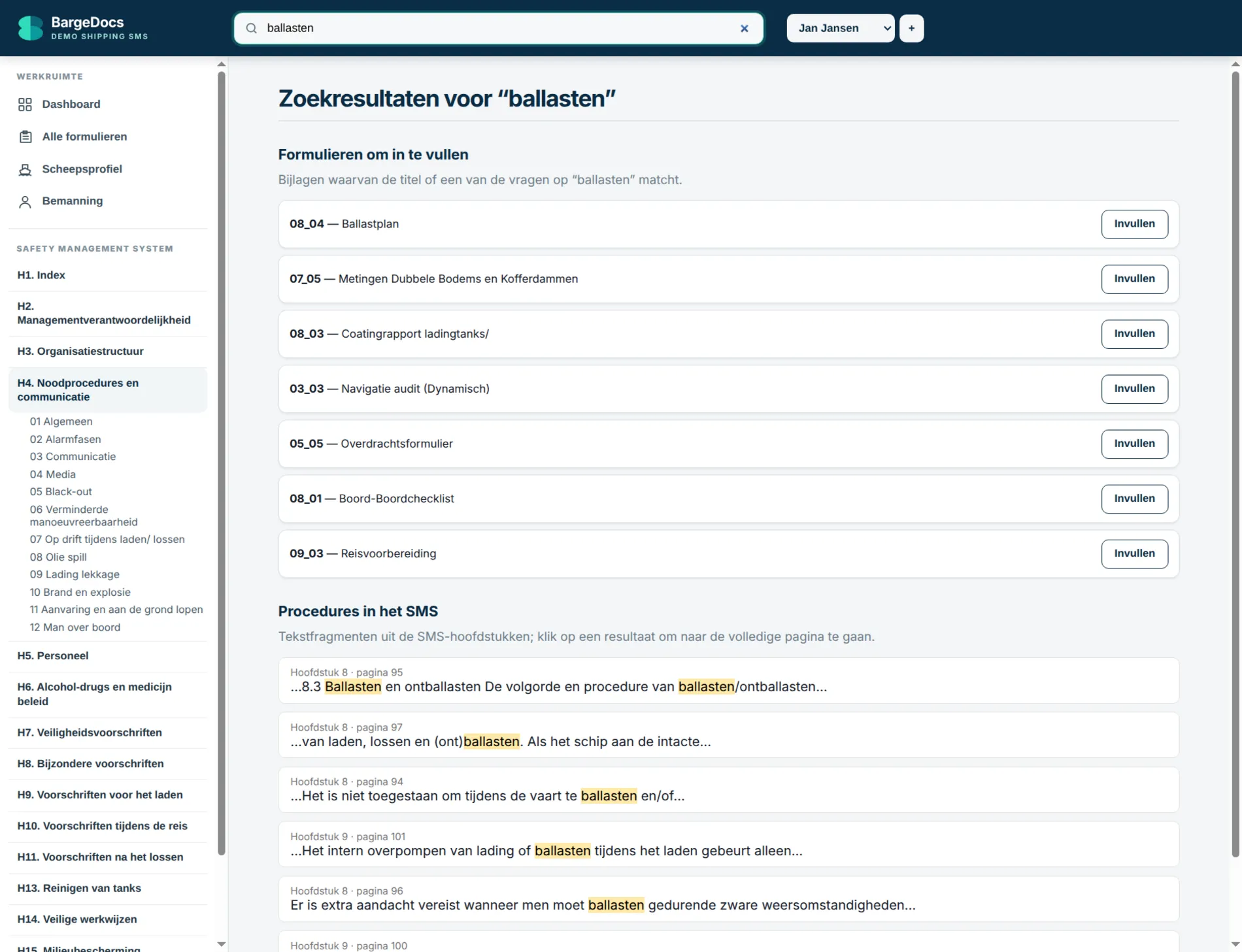 BargeDocs — Het SMS aan boord — offline, doorzoekbaar, met formulieren